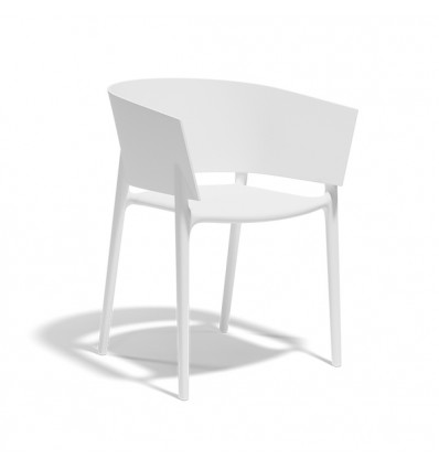 Sedia Africa con Braccioli - Colore Bianco.