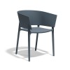 Sedia Africa con Braccioli - Colore Blu Petrolio.
