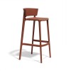 Sgabello Africa Vondom - Colore Argilla, altezza seduta 66 oppure 76.