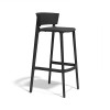 Sgabello Africa Vondom - Colore Antracite, altezza seduta 66 oppure 76.