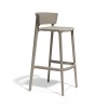 Sgabello Africa Vondom - Colore Tortora, altezza seduta 66 oppure 76.