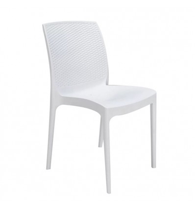 Sedia Boheme Grandsoleil - Colore Bianco, impilabile.