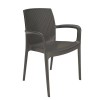 Sedia Boheme con braccioli Gransoleil - Colore Moka.