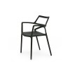 Sedia Delta con Braccioli Vondom - Colore Nero.