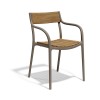 Sedia Madison Wood Vondom - Struttura in Tortora.