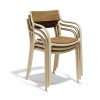 Sedia Madison Wood Vondom - Struttura in Ecrù.