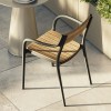 Sedia Madison Wood Vondom - Struttura in Nero.