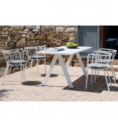 Tavolo Daisy Vermobil - Colore Bianco Goffrato BCU.