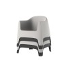Poltrona Solid Lounge Vondom - Impilabile una sull'altra.