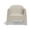 Poltrona Solid Lounge Vondom - Colore Ecrù.
