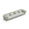Divano Rhor Lyxo - Combo 4, colore Verde Giada.