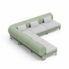 Divano Rhor Lyxo - Combo 5, colore Verde Giada.