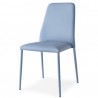 SEDIA CLUB CB/1462 - SK - Struttura in metallo Sky Blue P100, Imbottiti  rivestiti in similpelle Skuba Sky Blue SA0