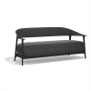 Divano Africa Vondom - 3 Posti, struttura in Nero Opaco.