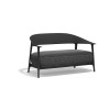 Divano Africa Vondom - 2 Posti, struttura in Nero Opaco.