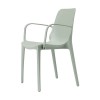 SEDIA CON BRACCIOLI GINEVRA 2333 - Struttura in tecnopolimero plastico nel colore Verde Salvia 58.
