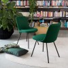 Sedia Hedra CB/2355 Connubia - Struttura in Nero Opaco P15, rivestimento in Cros Bosco SLH.