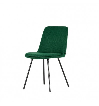 Sedia Hedra CB/2355 Connubia - Struttura in Nero Opaco P15, rivestimento in Cros Bosco SLH.
