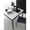 	TAVOLO ALLUNGABILE SNAP CB/4085-ML - Gambe in metallo Grigio Opaco P16 e piano in nobilitato Beton Grigio P18W.