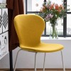 Sedia Ops! CB/2310 Connubia - Struttura Bianco Ottico Opaco P94, seduta Cros Limone SLC.