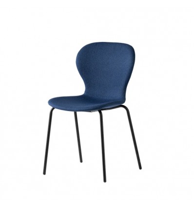 Sedia Ops! CB/2310 Connubia - Struttura Nero Opaco P15, seduta Cros Blu SYQ.