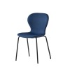Sedia Ops! CB/2310 Connubia - Struttura Nero Opaco P15, seduta Cros Blu SYQ.