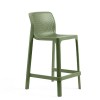 Sgabello Net Stool - In polipropilene nel colore Antracite, altezza seduta 76 centimetri. Anche per esterno.