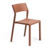 Sedia Trill Bistrot - In polipropilene nel colore Terracotta
