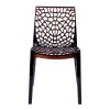 Sedia Gruvyer PC Grandsoleil - Colore Trasparente Marrone.