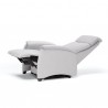 POLTRONA RELAX ASIA - Rivestita in Tessuto trapuntato Mistral color Grigio M600. Posizione Total Relax (letto).