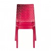 Sedia Hypnotic Grandsoleil - Colore Trasparente Rosso Rubino.