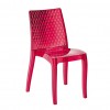 Sedia Hypnotic Grandsoleil - Colore Trasparente Rosso Rubino.