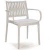 Sedia Liè con braccioli Grandsoleil - Colore Bianco Nuvola.