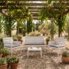 Set Panka 4 Posti Grandsoleil - Colore Bianco Nuvola con cuscino Grigio.