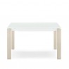 TAVOLO ALLUNGABILE EMINENCE IN LEGNO CB/4724-W110 - Gambe in Faggio Sbiancato P02 e piano in vetro Extrachiaro GEW (Chiuso).