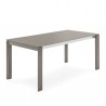TAVOLO ALLUNGABILE EMINENCE IN LEGNO CB/4724-W110 - Gambe in laccato Tortora P176 e piano in vetro Tortora GTA.