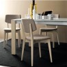 TAVOLO ALLUNGABILE EMINENCE CB/4724-W110 - Gambe in Faggio Sbiancato P02 e piano in vetro Extrachiaro GEW. Sedia Escudo.