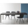 TAVOLO ALLUNGABILE EMINENCE CB/4724-M160 - Gambe in Acciaio Satinato P95 e piano in ceramica Stone P133. Sedia Emma.