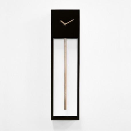 OROLOGIO DA PARETE UAIGONG 2430 - Colore Nero con lancette e pendolo in oro