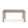 TAVOLO ALLUNGABILE SIGMA GLASS CB/4069-LV - Gambe in legno impiallacciato Natural P27 e piano in ceramica Nocciola P166 (Chiuso)