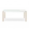 TAVOLO ALLUNGABILE EMINENCE CB/4724-W 160 - Gambe in Faggio Sbiancato P02 e piano in vetro Extrachiaro GEW.