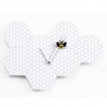 OROLOGIO DA PARETE TIME2BEE 2260 - In legno colore Bianco con lancette in bianco. Dettaglio Ape.