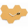 OROLOGIO DA PARETE TIME2BEE 2260 - In legno colore Giallo con lancette in bianco. Dettaglio Ape.