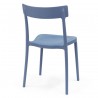 SEDIA ARGO CB/1523  - In polipropilene Sky Blue Opaco P100