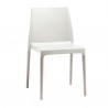 SEDIA NATURAL CHLOE' MON AMOUR 2833 - Gambe in legno Faggio Sbiancato FS, seduta in tecnopolimero plastico Bianco Lino 11.