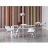 POLTRONCINA MISS B ANTISHOCK 2691 - Gambe in metallo Cromato CR, seduta in policarbonato Bianco Pieno 310.