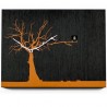OROLOGIO A PARETE CùCùRùKù 1765 - Colore Nero con albero arancione