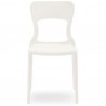 SEDIA HELIOS CB/1312 - Struttura realizzata in polipropilene rinforzato nel colore Bianco Ottico Opaco P94. Anche per esterno.