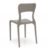 SEDIA HELIOS CB/1312 - Struttura realizzata in polipropilene rinforzato nel colore Tortora Opaco P900. Anche per esterno.