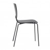 SEDIA ALICE 2675 - Gambe in metallo verniciato in Antracite VA e seduta in tecnopolimnero Tortora 81.